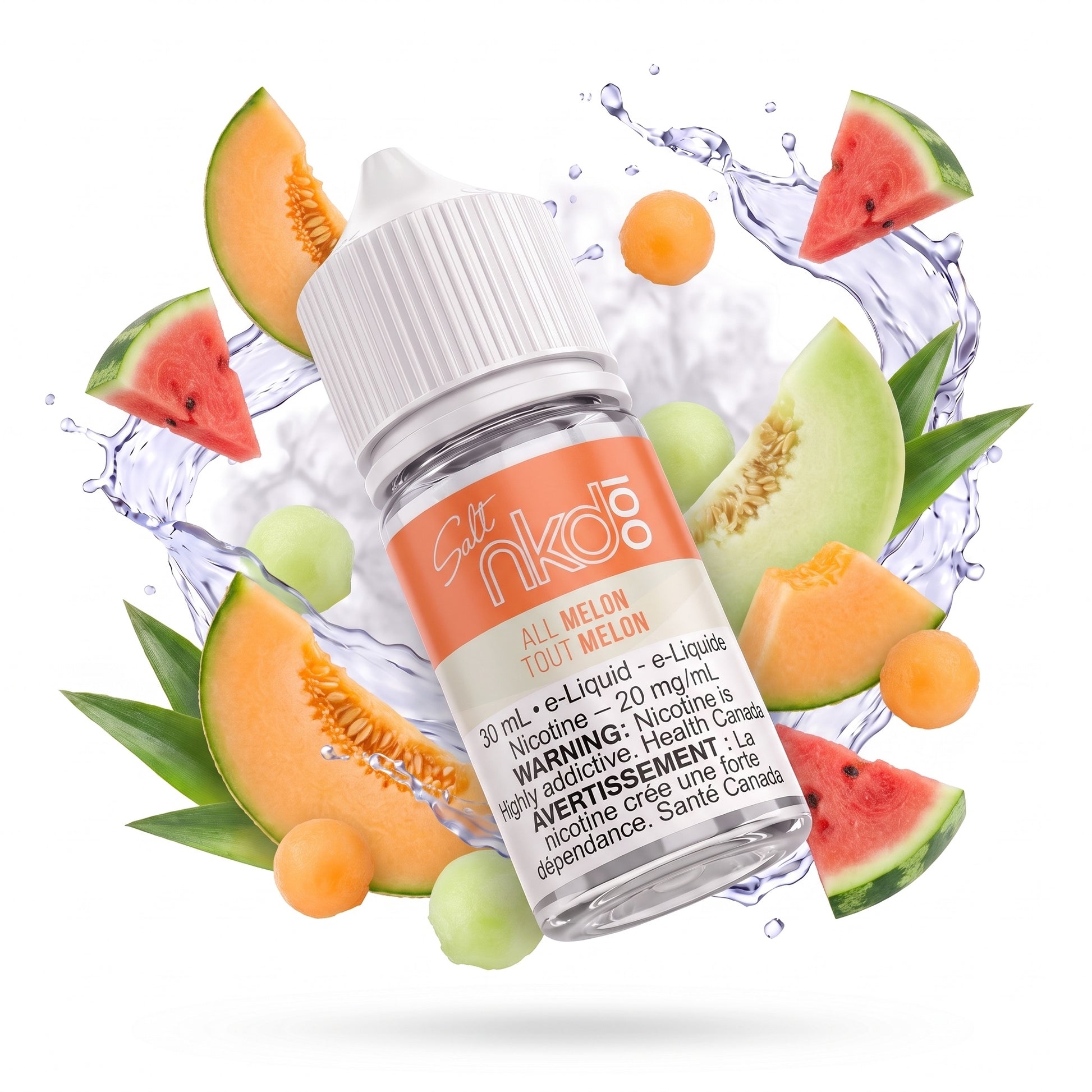 ALL MELON NAKED 100 SALT e-liquid bottle