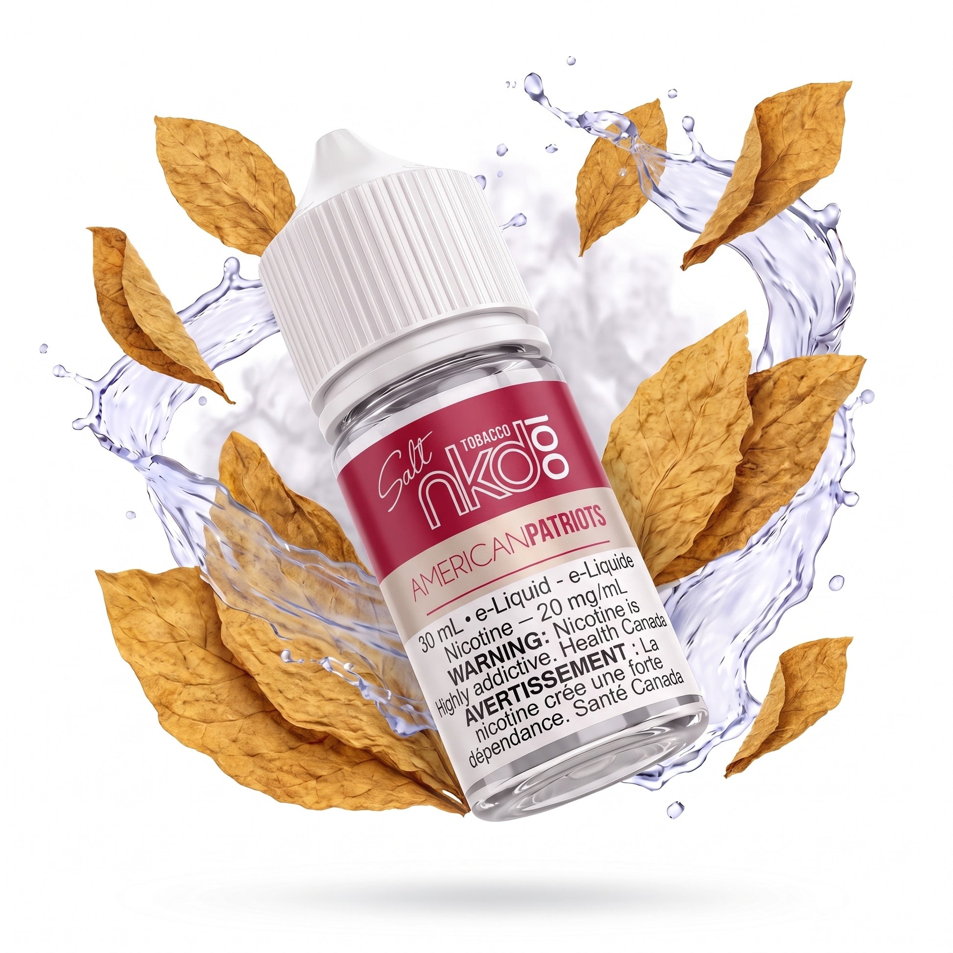 AMERICAN PATRIOTS NAKED 100 SALT e-liquid bottle