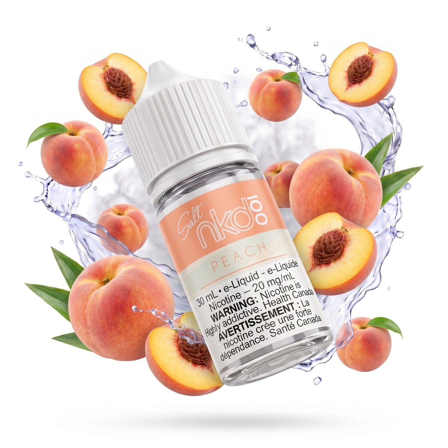 PEACH NAKED 100 SALT e-liquid bottle
