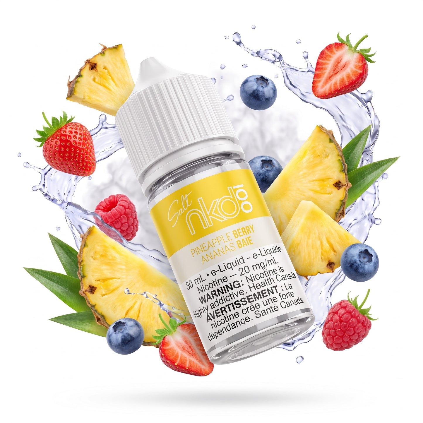 PINEAPPLE BERRY NAKED 100 SALT e-liquid bottle