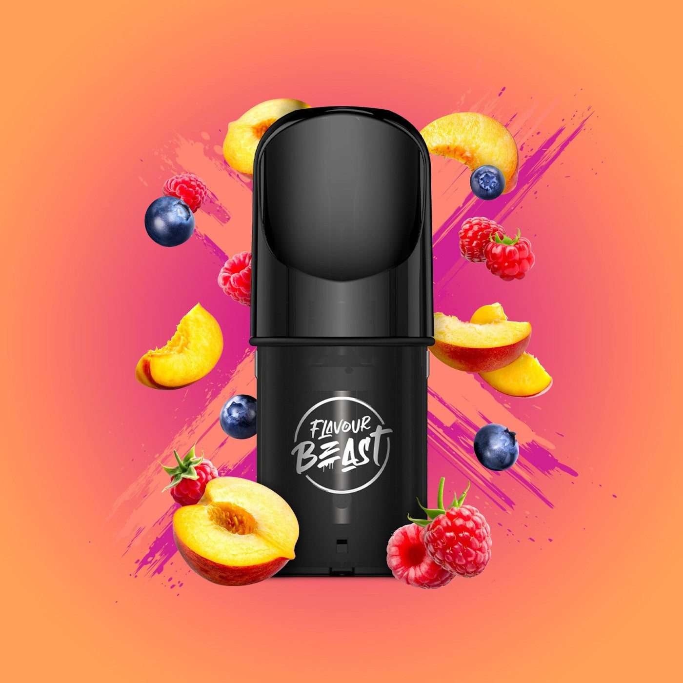 PACKIN' PEACH BERRY FLAVOUR BEAST POD PACK pod pack