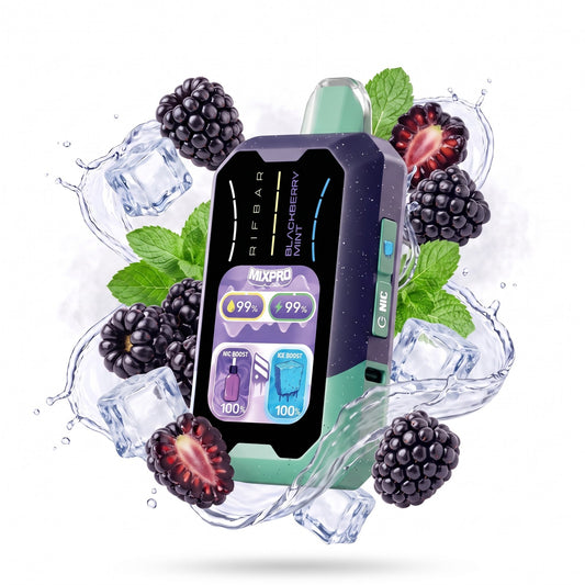 BLACKBERRY MINT RIFBAR MIXPRO 40K disposable vape
