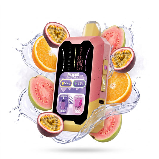ORANGE PASSION FRUIT GUAVA RIFBAR MIXPRO 40K disposable vape
