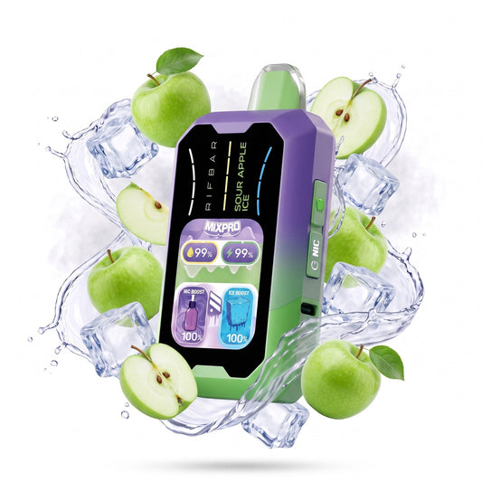 SOUR APPLE ICE RIFBAR MIXPRO 40K disposable vape
