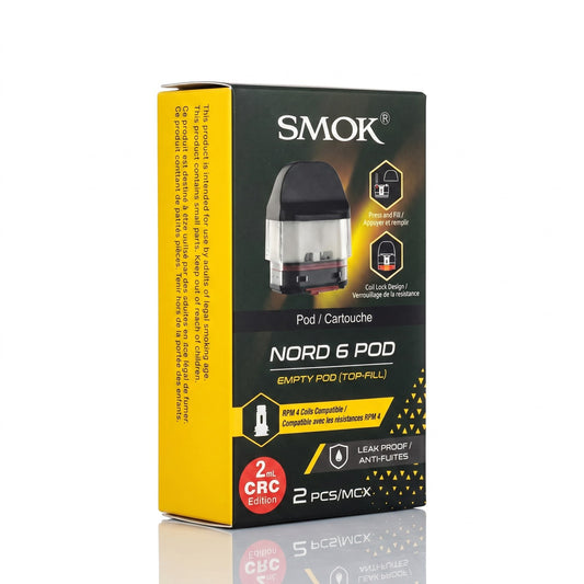 SMOK NORD 6 REPLACEMENT PODS (CRC)