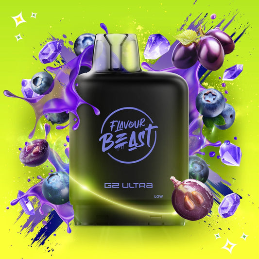 SOUR GUSHIN S. BLUEBERRY GRAPE LEVEL X G2 ULTRA 50K POD pod