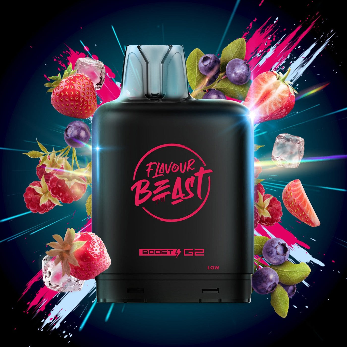 STRAWBERRY RASPBERRY BLUEBERRY (ICED) LEVEL X BOOST G2 32K POD pod
