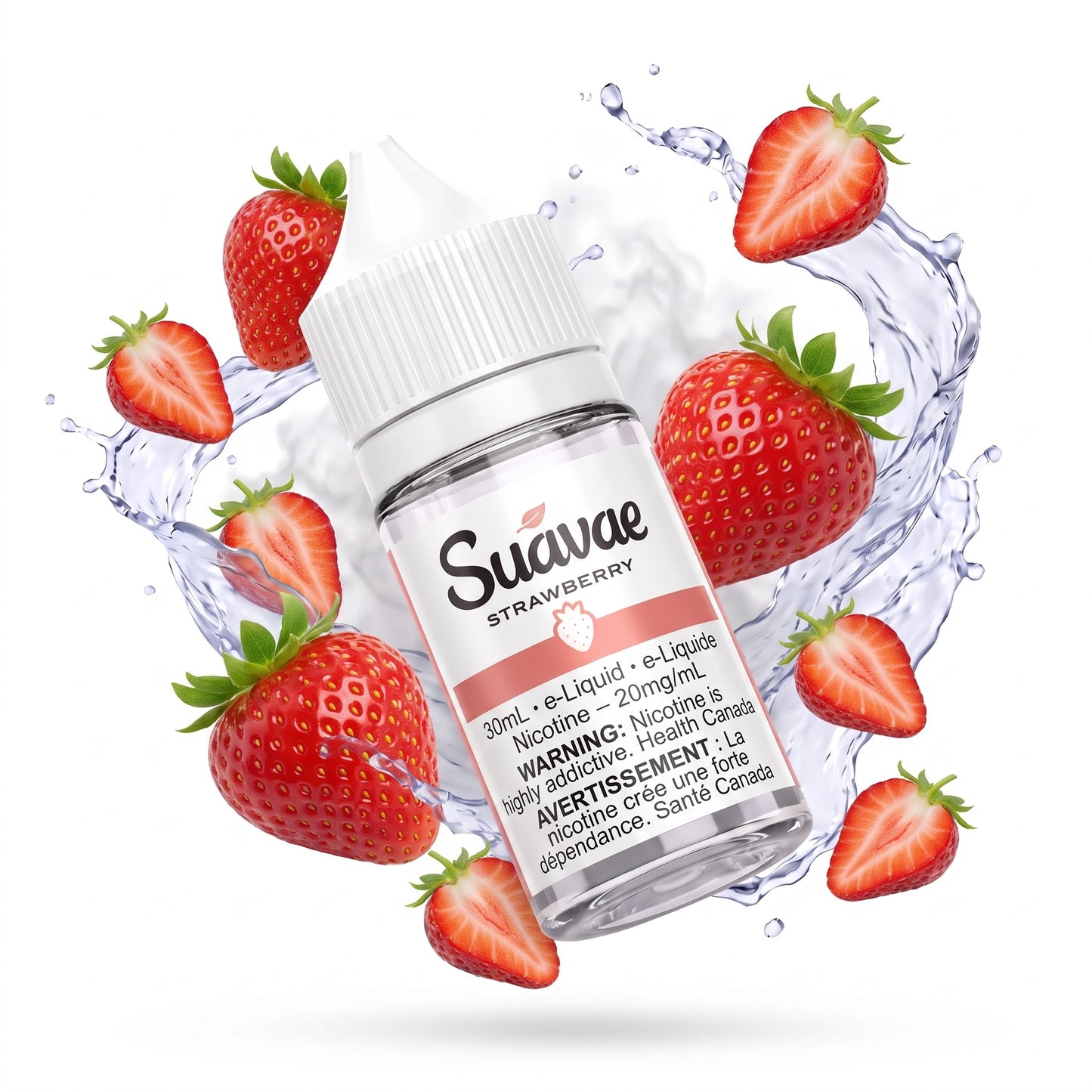 STRAWBERRY SUAVAE e-liquid bottle