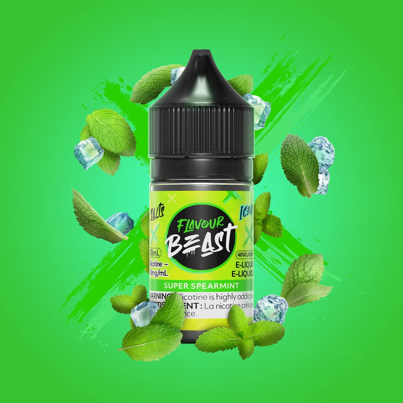 SUPER SPEARMINT FLAVOUR BEAST 30mL salt nic e-liquid