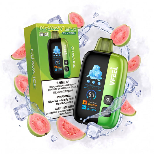 GUAVA ICE VFEEL KRAZY BAR 2.0 disposable vape
