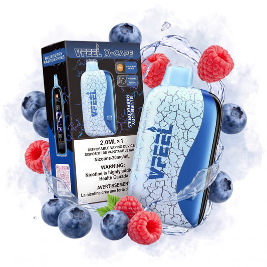 BLUEBERRY RASPBERRIES VFEEL X-CAPE disposable vape
