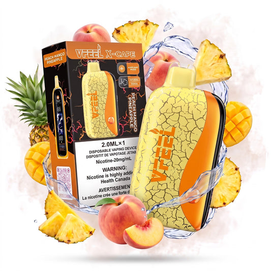 PEACH MANGO PINEAPPLE VFEEL X-CAPE disposable vape