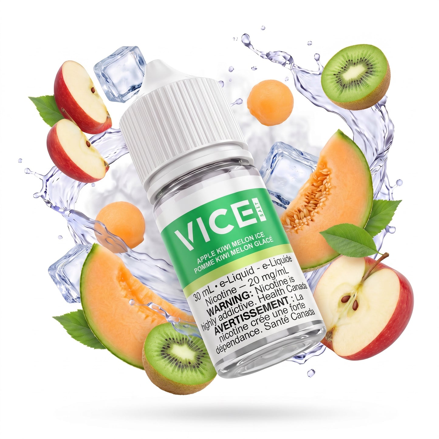 APPLE KIWI MELON ICE VICE e-liquid bottle