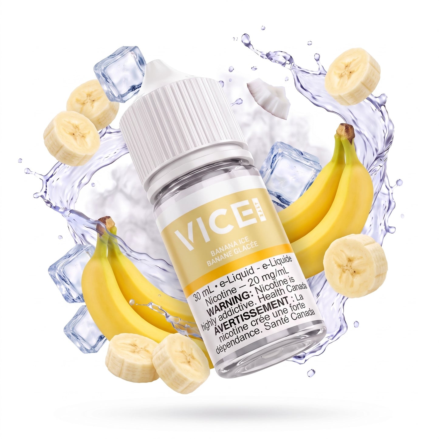 BANANA ICE VICE e-liquid bottle