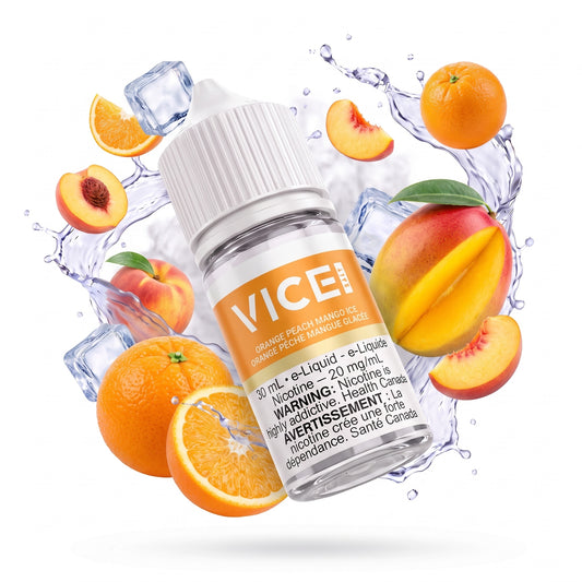 ORANGE PEACH MANGO ICE VICE e-liquid bottle
