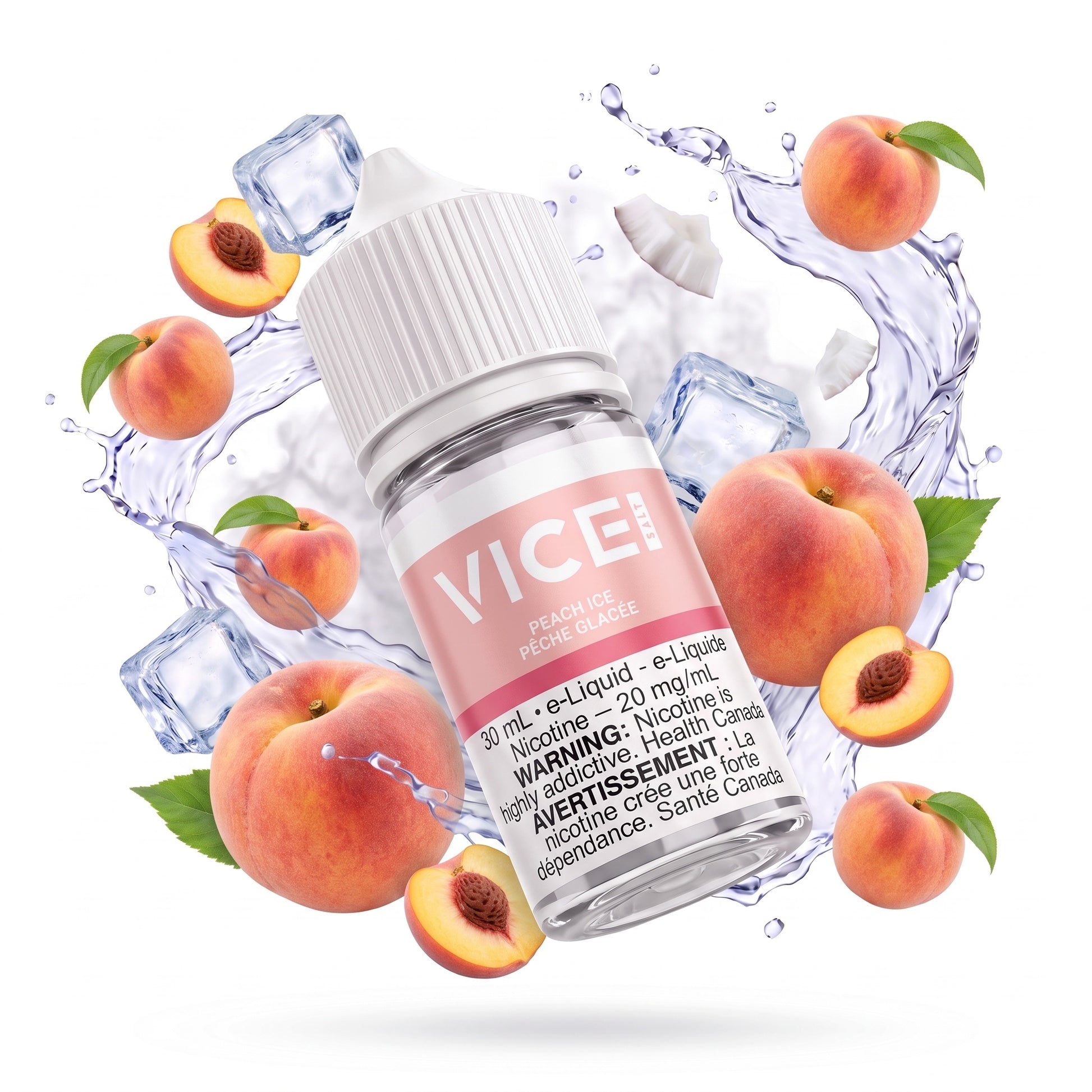 PEACH ICE VICE e-liquid bottle