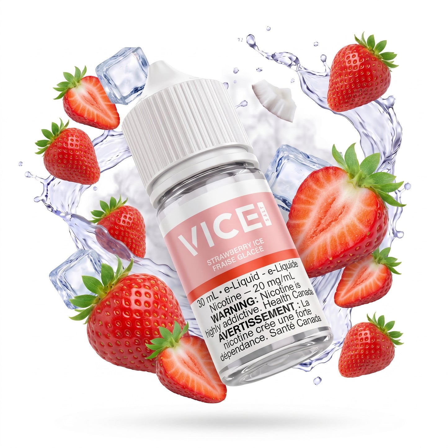 STRAWBERRY ICE VICE e-liquid bottle