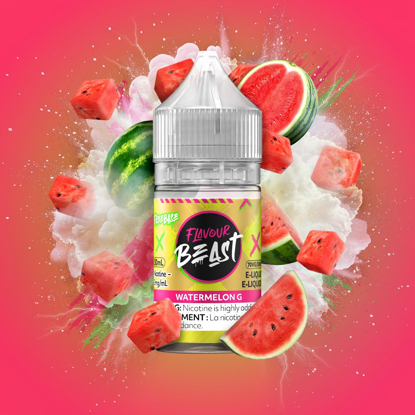 WATERMELON G FLAVOUR BEAST 30mL salt nic e-liquid