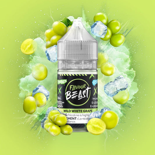 WILD WHITE GRAPE ICED FLAVOUR BEAST 30mL salt nic e-liquid